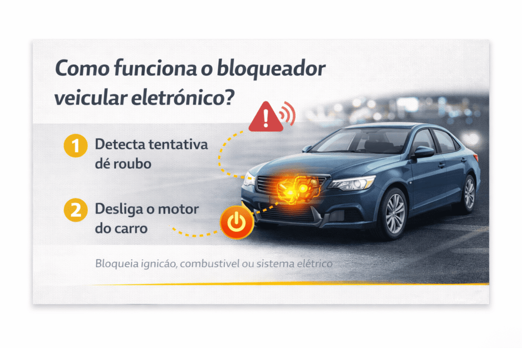 como funciona o bloqueador veicular eletrônico no carro