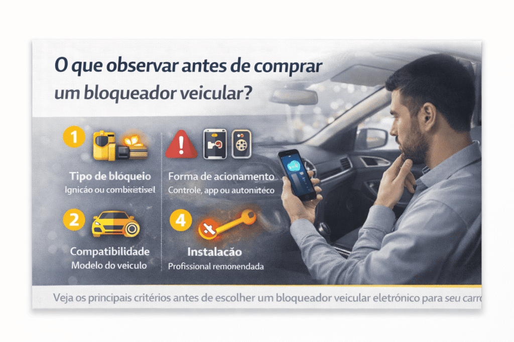 o que observar antes de comprar um bloqueador veicular eletrônico

